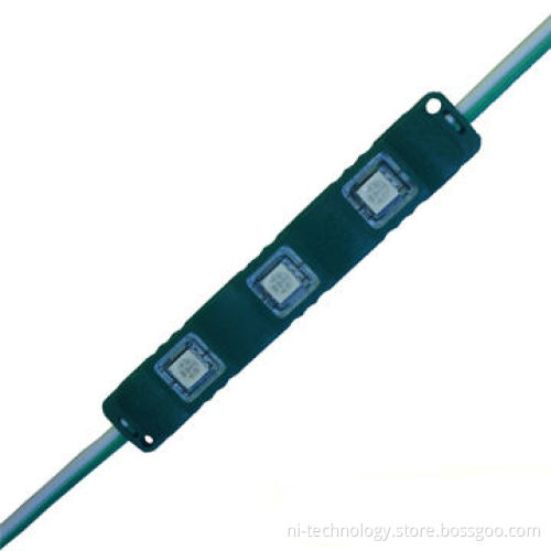 3-piece Water-resistant 5050 Injected LED Module Lights with PC Cover, 18-20lm, 12V, IP67